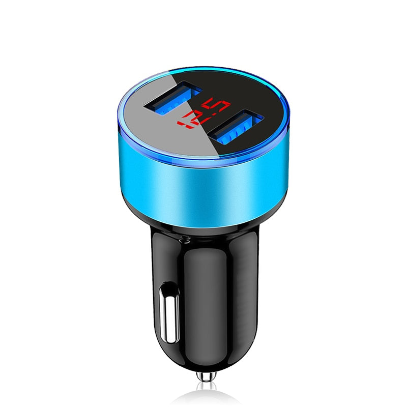 3.1A LED Display Dual USB Car Charger