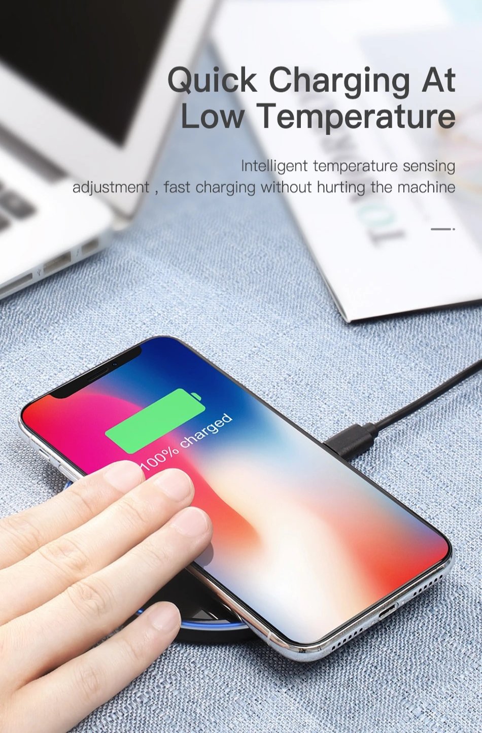 10W Wireless Master Charger | iPhone X / For iPhone 8/ 8 Plus & Samsung Galaxy S7 / S8 / S9 && Xiaomi && Nokia HTC Google