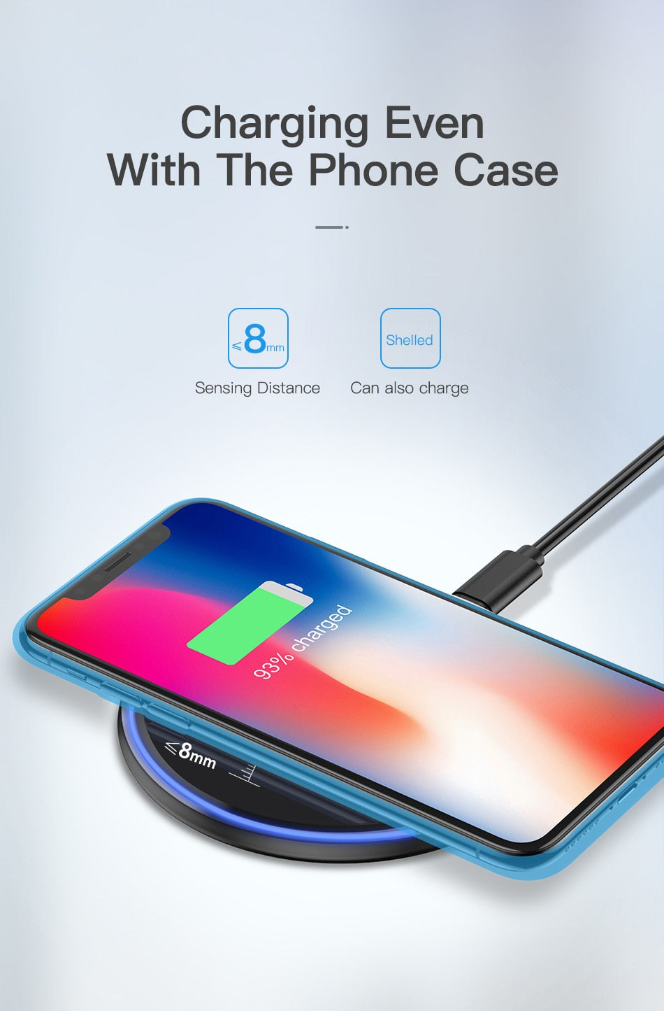 10W Wireless Master Charger | iPhone X / For iPhone 8/ 8 Plus & Samsung Galaxy S7 / S8 / S9 && Xiaomi && Nokia HTC Google