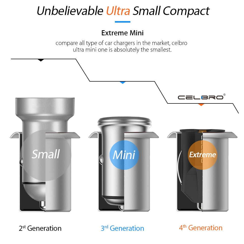 Smallest Mini USB Car Charger Adapter 2A Car USB Charger