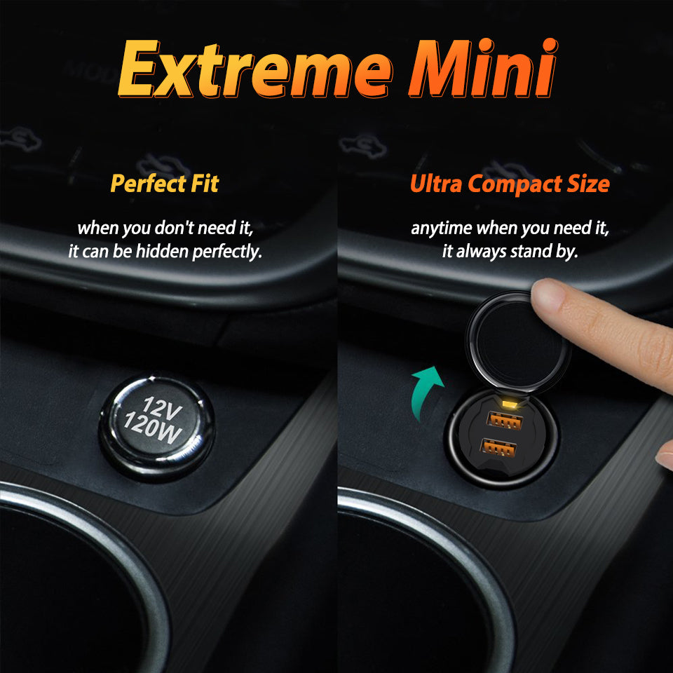 Smallest Mini USB Car Charger Adapter 2A Car USB Charger