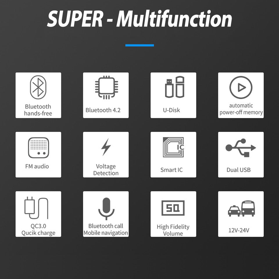 Bluetooth Car Charger Handsfree Car MP3 Music Player