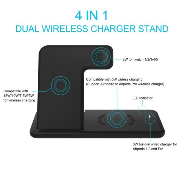 3 in 1 15W Fast Wireless master Charger