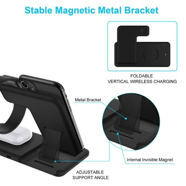 3 in 1 15W Fast Wireless master Charger